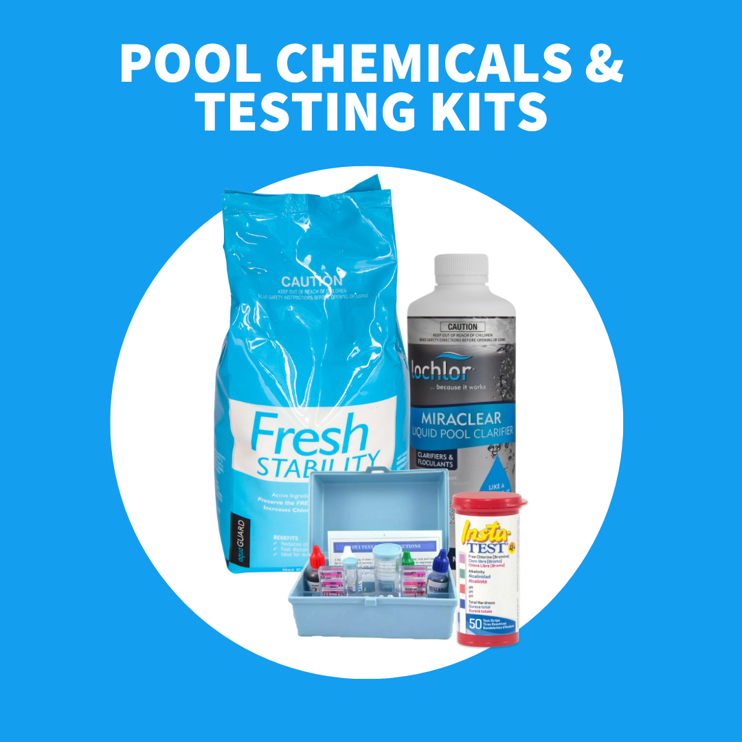 Various pool chemicals